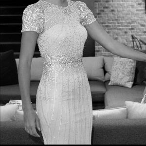 Amazing BHLDN Barton Beaded Gown (0-fits like a 4)